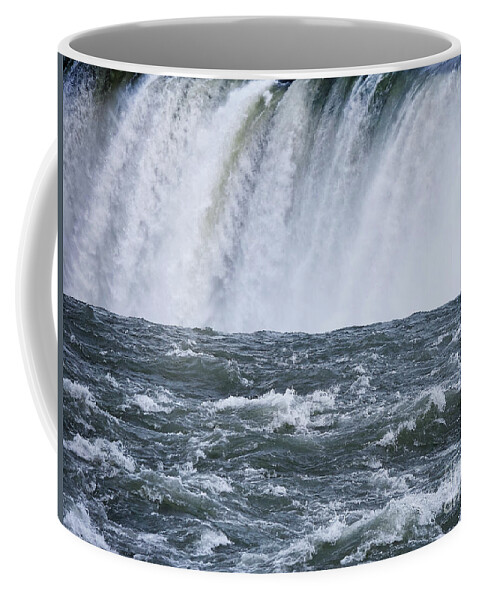 Water Coffee Mug featuring the photograph Over The Falls by Lena Wilhite