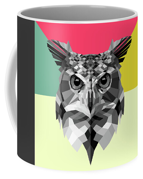 Owl Coffee Mug featuring the digital art Owl by Naxart Studio