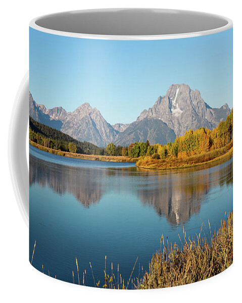 Animal Coffee Mug featuring the photograph Oxbow Bend Grand Teton by Alex Mironyuk