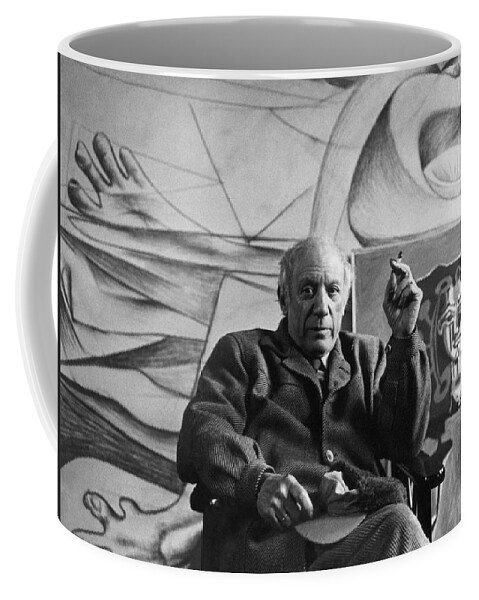Art Coffee Mug featuring the painting Pablo Picasso by Sanford Roth