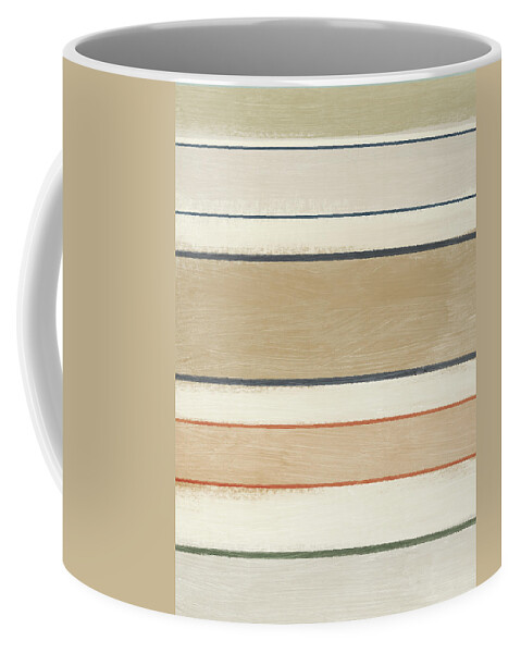 Abstract Coffee Mug featuring the mixed media Pages 2- Art by Linda Woods by Linda Woods