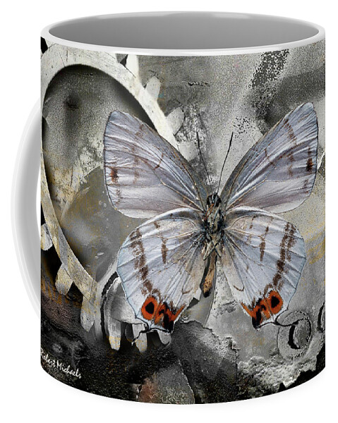 Butterfly Coffee Mug featuring the photograph Papillon by Robert Michaels
