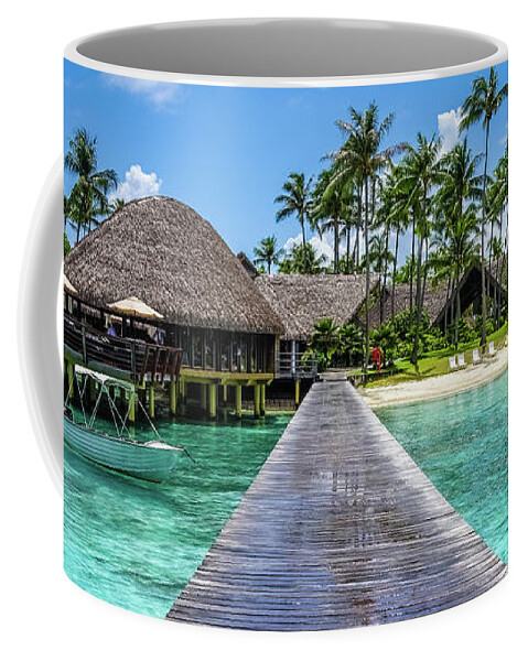 Rangiroa Coffee Mug featuring the photograph Rangiroa, Tuamotu - paradise on earth by Lyl Dil Creations