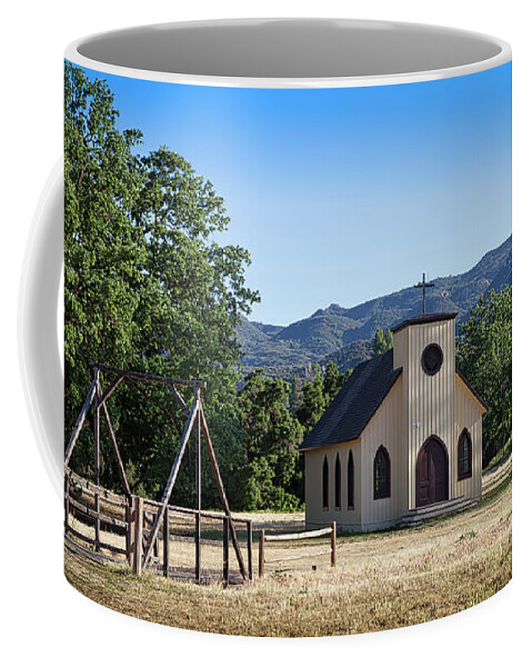 Paramount Ranch Coffee Mug featuring the photograph Paramount Ranch Church 4.20.2017 by Gene Parks