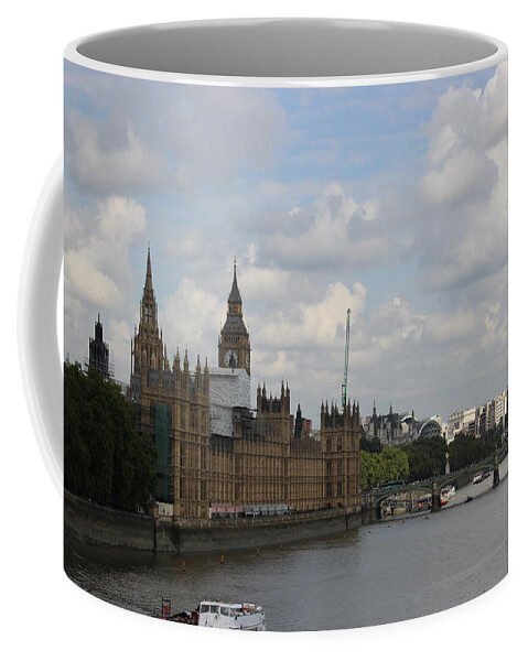 London Coffee Mug featuring the photograph Parliament from the Thames by Laura Smith