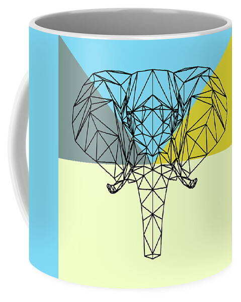 Elephant Coffee Mug featuring the digital art Party Elephant by Naxart Studio