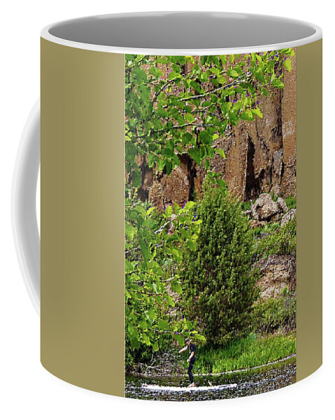Evergreen Coffee Mug featuring the digital art Passing By by Vincent Green