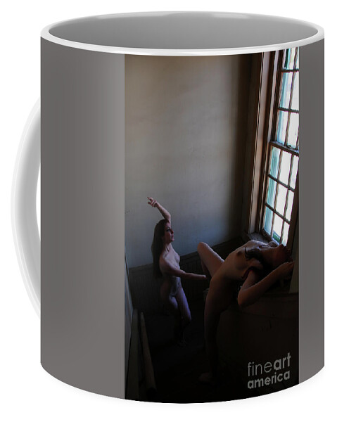 Girl Coffee Mug featuring the photograph Patiently by Robert WK Clark
