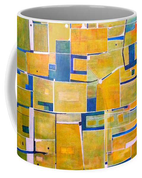 Pattern Coffee Mug featuring the painting Calibrated by Ry M