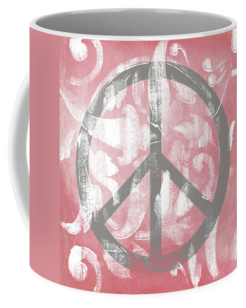 Peace Coffee Mug featuring the mixed media Peace by Hakimipour-ritter