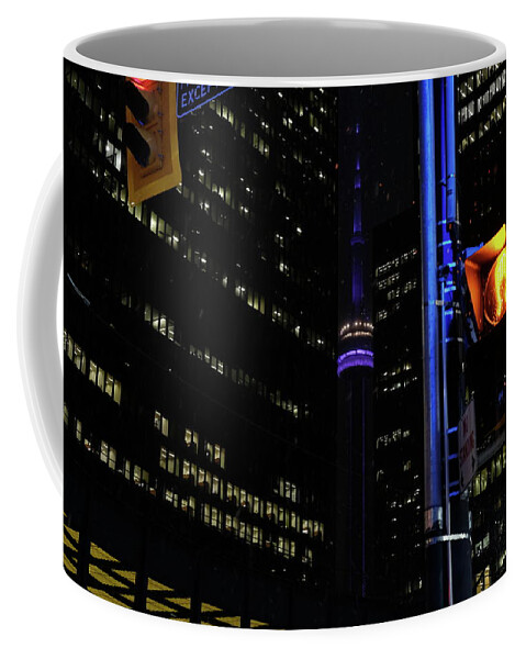 Cn Tower Coffee Mug featuring the photograph Peekaboo Landmark by Kreddible Trout