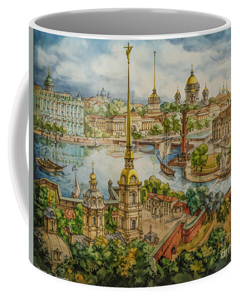 Peter And Paul's Fortress Coffee Mug featuring the photograph Peter and Paul's Fortress by Maria Rabinky