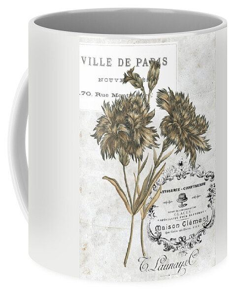 Botanical Coffee Mug featuring the painting Petite Beaute I by Melissa Wang