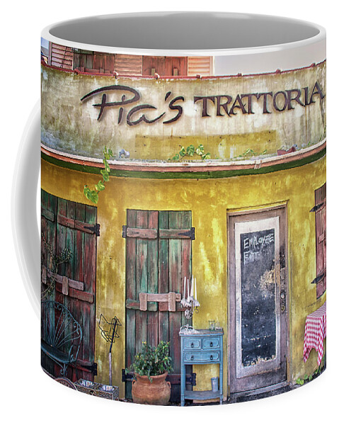 Trattoria Coffee Mug featuring the photograph Pia's Trattoria by Jolynn Reed