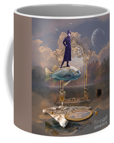 Surreal Coffee Mug featuring the digital art Picnic by Alexa Szlavics