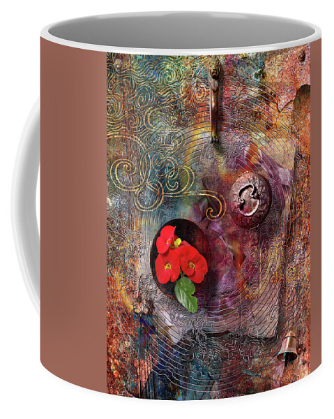 Pieces Of Fate Coffee Mug featuring the digital art Pieces of Fate by Linda Carruth