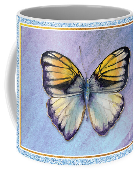 Butterfly Greeting Card Coffee Mug featuring the painting Pieridae Butterfly by Amy Kirkpatrick