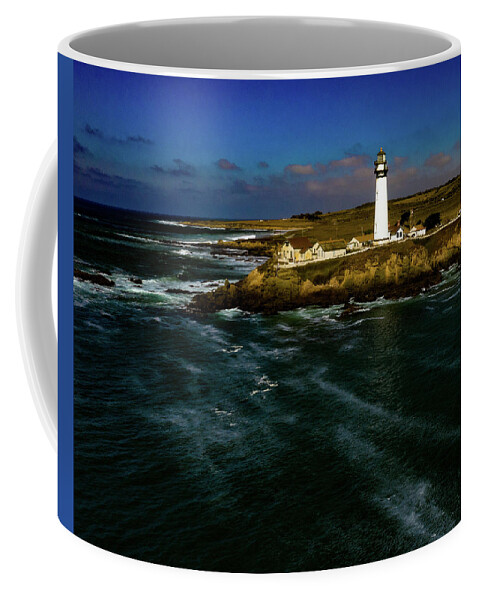Steve Bunch Coffee Mug featuring the photograph Pigeon Point Lighthouse Northern California by Steve Bunch