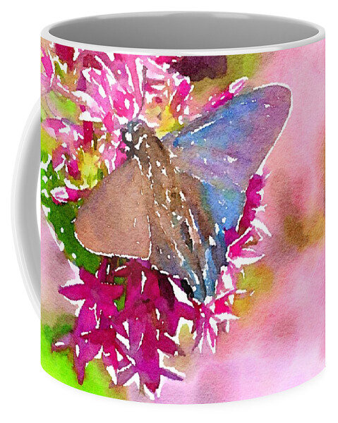 Butterfly Coffee Mug featuring the mixed media At Peace by Susan Rydberg