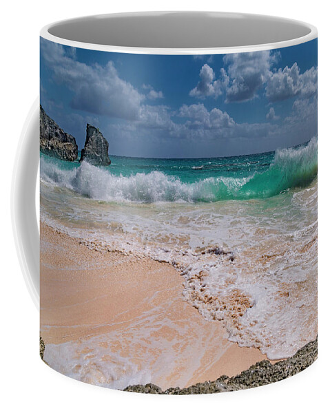 Bermuda Coffee Mug featuring the photograph Pink Sand Bermuda Beach by Betsy Knapp