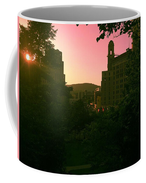 Landscape Coffee Mug featuring the photograph Pink Sky by Kelly Thackeray