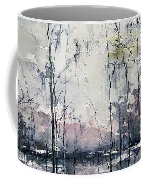 Sunset Coffee Mug featuring the painting Sunset Serenade by Robin Miller-Bookhout