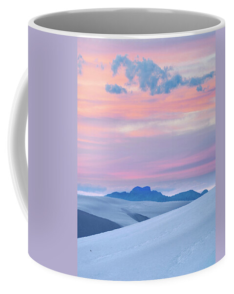 00557660 Coffee Mug featuring the photograph Pink Sunset, White Sands Nm, New Mexico by Tim Fitzharris