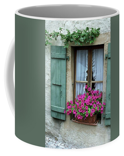  Coffee Mug featuring the photograph Pink Window Box by Susie Rieple