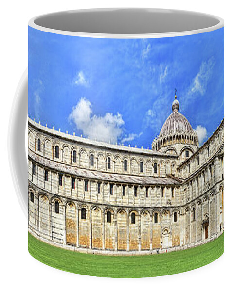 Pisa Leaning Tower Coffee Mug featuring the photograph Pisa - leaning tower, cathedral and baptistry by Weston Westmoreland