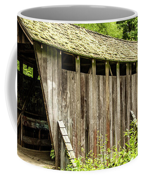 Pisgah Covered Bridge Coffee Mug featuring the photograph Pisgah Covered Bridge by Donna Twiford