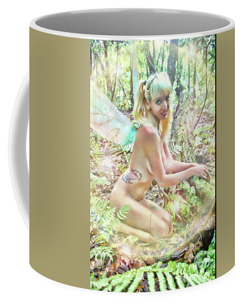 Dark Coffee Mug featuring the digital art Pixie Dust by Recreating Creation