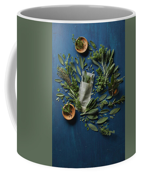 Cuisine At Home Coffee Mug featuring the photograph Playful Herbs by Cuisine at Home