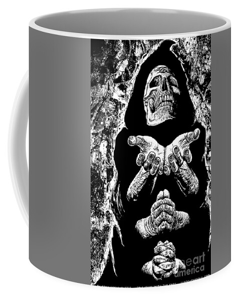 Tony Koehl Coffee Mug featuring the mixed media Pleading With The End by Tony Koehl