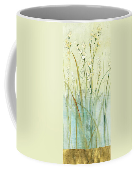 Embellished Coffee Mug featuring the painting Pond Edge II by Tim Otoole