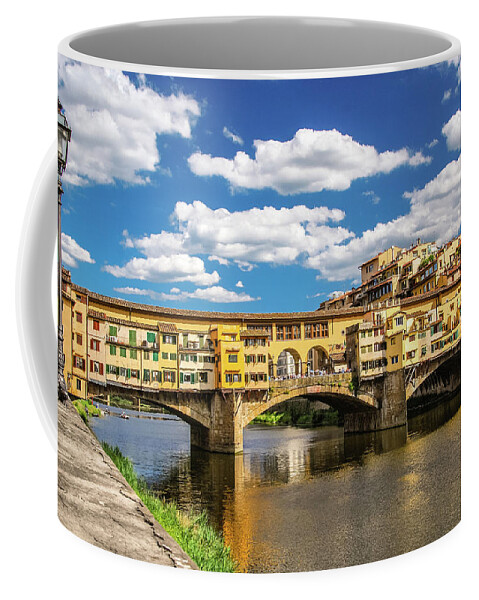 Outdoors Coffee Mug featuring the photograph Ponte Vecchio - Florence, Italy by Tito Slack