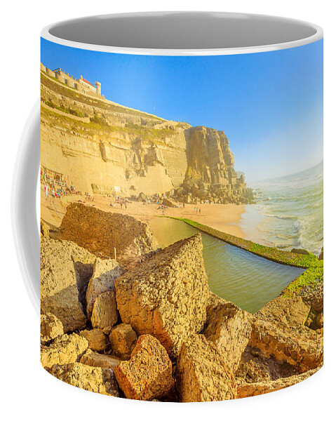 Portugal Coffee Mug featuring the photograph Pool of Azenhas do Mar by Benny Marty