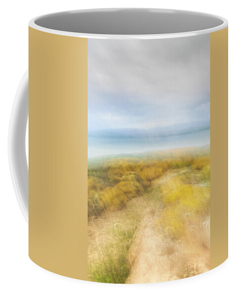 Abstract Coffee Mug featuring the photograph Portencross by Adam West