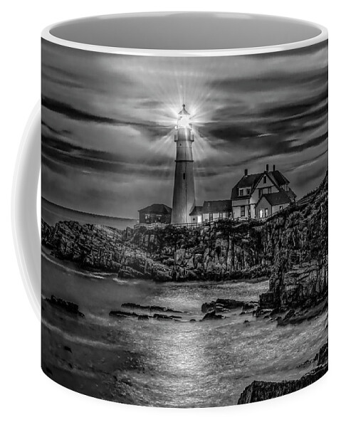Lighthouse Coffee Mug featuring the photograph Portland Lighthouse 7363 by Donald Brown