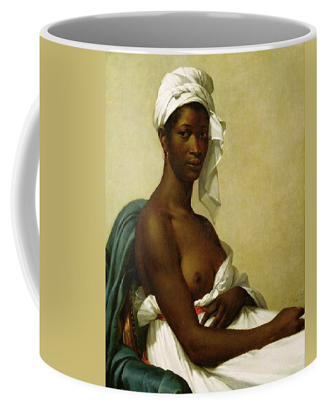 Marie Guilhelmine Benoist Coffee Mug featuring the painting Portrait d'une negresse, 1800. Canvas, 81 x 65 cm INV.2508. by Marie Guilhelmine Benoist