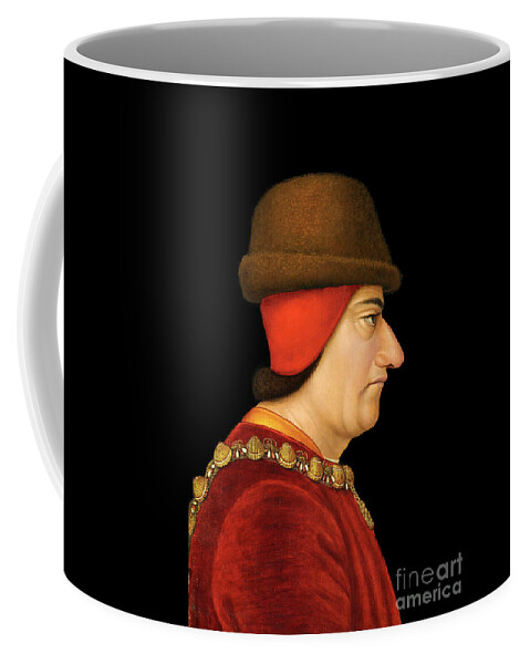 Louis Xi Coffee Mug featuring the painting Portrait Of Louis Xi, King Of France by Unknown