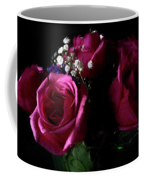 Floral Coffee Mug featuring the photograph Portrait of Roses by John Rivera