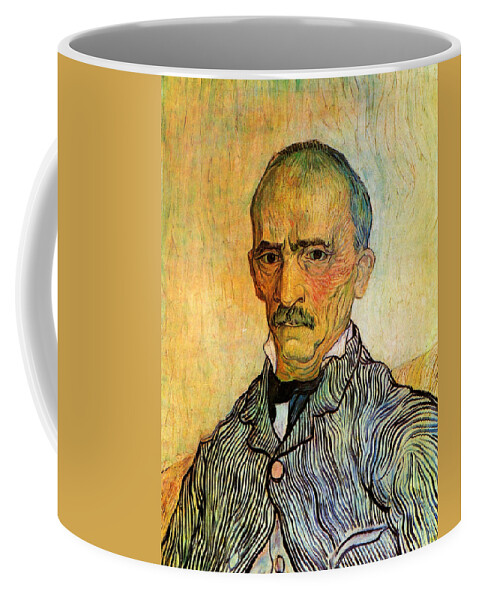 Holland Coffee Mug featuring the painting Portrait of Trabuc, an Attendant at Saint-Paul Hospital  Trabuc, an Attendant at Saint-Paul Hospital by 