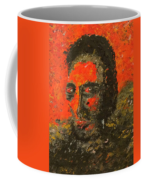 Portrait Coffee Mug featuring the painting Portrait1 by Raji Musinipally