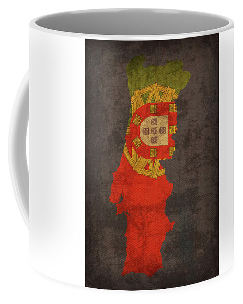 Made In Portugal Map Flag Country Mug 