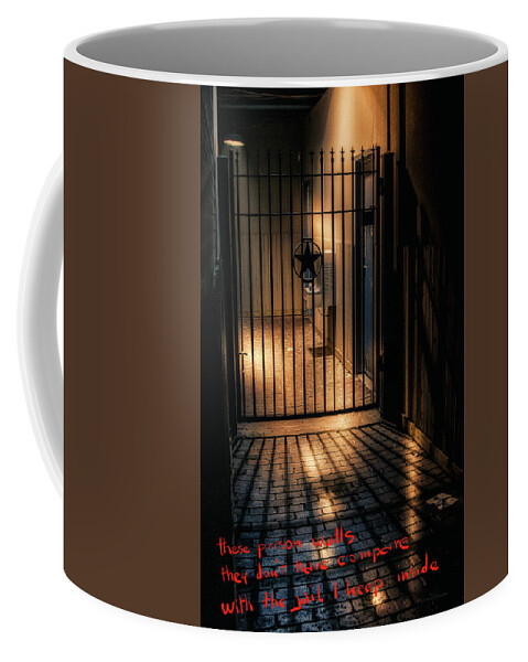 Prison Coffee Mug featuring the photograph Postcard for you N2 by Micah Offman