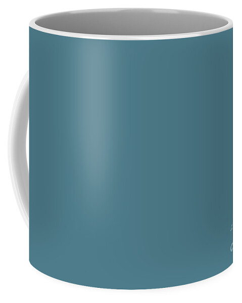Blue Coffee Mug featuring the digital art Pratt and Lambert 2019 French Blue 24-12 Solid Color by PIPA Fine Art - Simply Solid