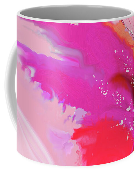 Abstract Coffee Mug featuring the digital art Primavera by Gina Harrison