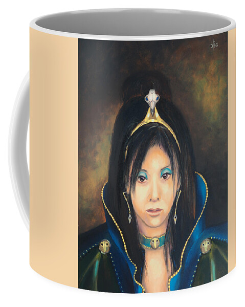 Princess Coffee Mug featuring the painting Princess Mai Karuki by David Bader