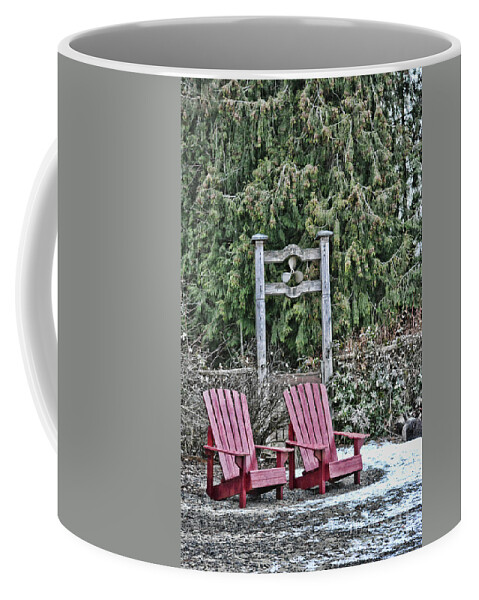 Chair Coffee Mug featuring the photograph Prop Chairs by Vivian Martin