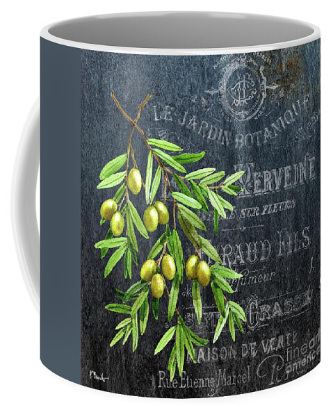 Watercolor Coffee Mug featuring the painting Provincial Herbs V by Paul Brent